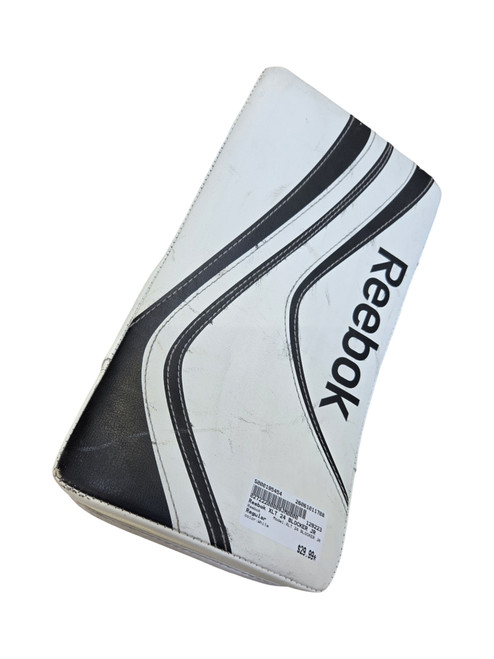 Vist Large View of Product Image Which is Used Reebok XLT 24 BLOCKER JR Junior Goalie Blocker White