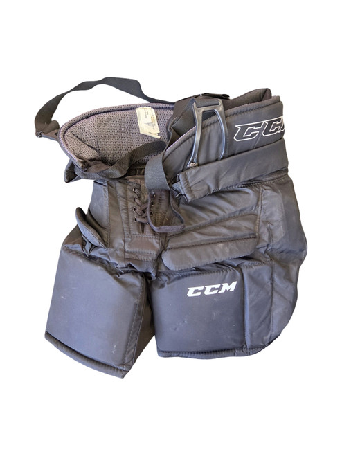 Vist Large View of Product Image Which is Used CCM PREMIER GOALIE PANT JR S/P Junior Goalie Pant Black SM