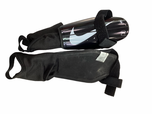 Vist Large View of Product Image Which is Used Nike Soccer Shin Guards Youth Black SM