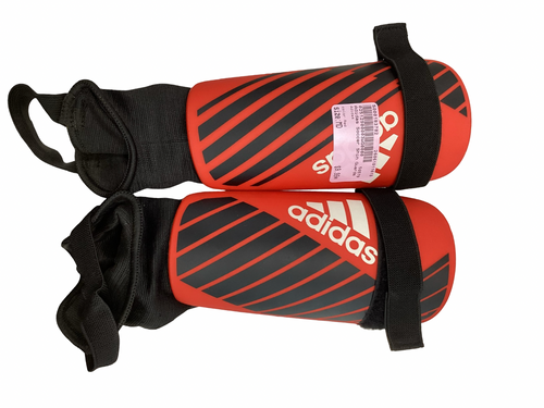 Vist Large View of Product Image Which is Used Adidas Soccer Shin Guards Junior Red MD