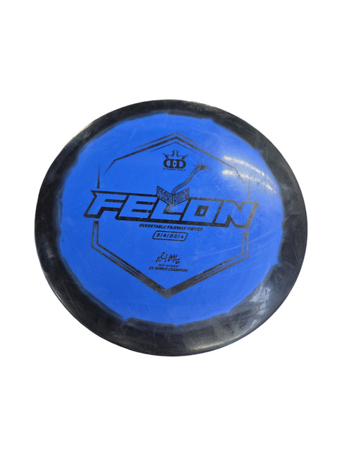 Vist Large View of Product Image Which is Used Dynamic Discs FELON SOCKI BOMB Disc Golf Driver Royal Blue
