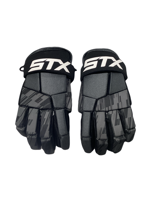 Vist Large View of Product Image Which is Used STX Lacrosse Gloves Mens Black MD