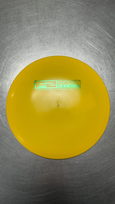 Vist Large View of Product Image Which is Used Innova MANTA Disc Golf Mid Range Yellow