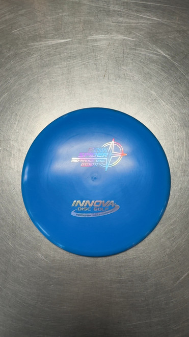 Vist Large View of Product Image Which is Used Innova SPIDER Disc Golf Mid Range Royal Blue