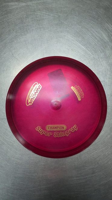Vist Large View of Product Image Which is Used Innova SUPER STINGRAY Disc Golf Mid Range Red