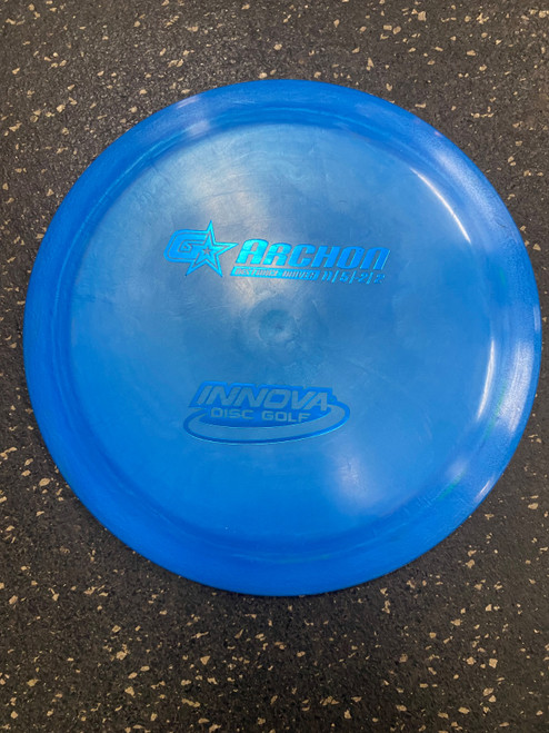 Vist Large View of Product Image Which is Used Innova ARCHON Disc Golf Driver Royal Blue