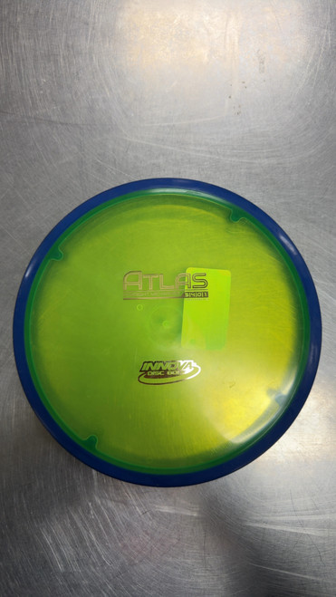 Vist Large View of Product Image Which is Used Innova ATLAS Disc Golf Mid Range Green