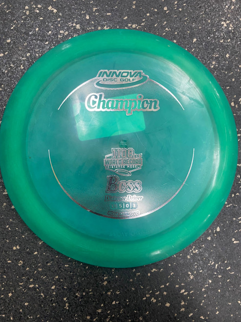 Vist Large View of Product Image Which is Used Innova BOSS Disc Golf Driver Green