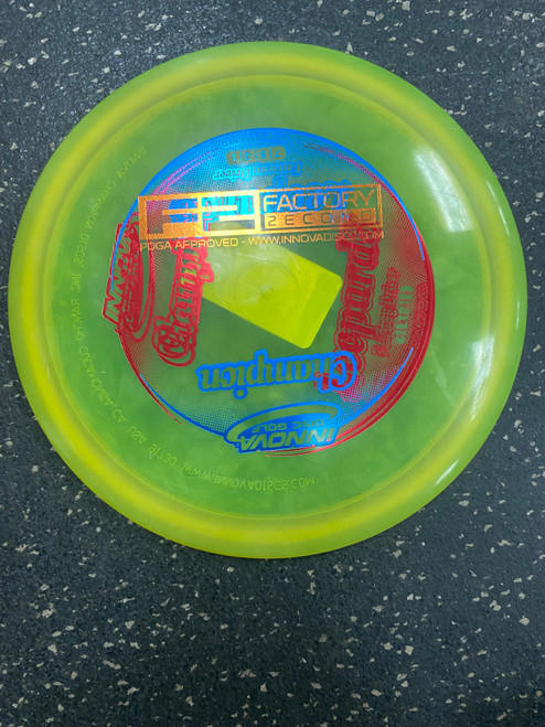 Vist Large View of Product Image Which is Used Innova LEOPARD Disc Golf Driver Yellow