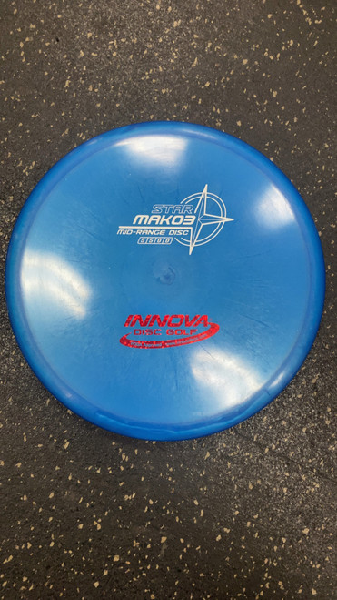 Vist Large View of Product Image Which is Used Innova MAKO 3 Disc Golf Mid Range Royal Blue