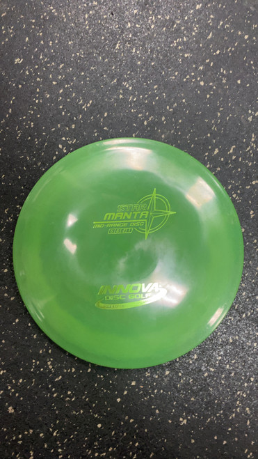 Vist Large View of Product Image Which is Used Innova MANTA Disc Golf Mid Range Green