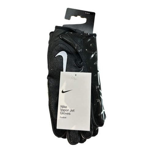 Vist Large View of Product Image Which is Used Nike VAPOR JET ADULT GLOVES MD FB Gloves Black MD