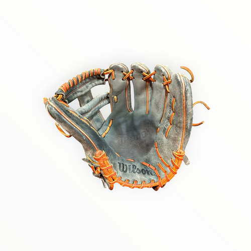 Vist Large View of Product Image Which is Used Wilson A200 JA27 BB/SB Glove RH Throw Grey 11 1/2"