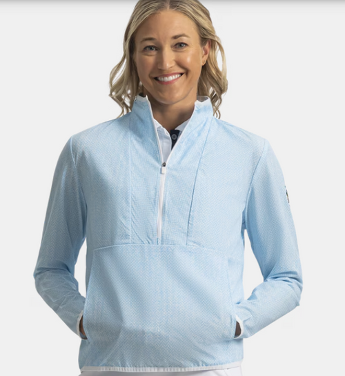 Vist Large View of Product Image Which is Salesman Sample Footjoy Womens Golf US Open Herringbone Anorak - SMALL - Never Worn!!