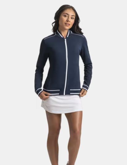 Vist Large View of Product Image Which is Salesman Sample Footjoy Womens Golf Track Jacket - SMALL - Never Worn!!