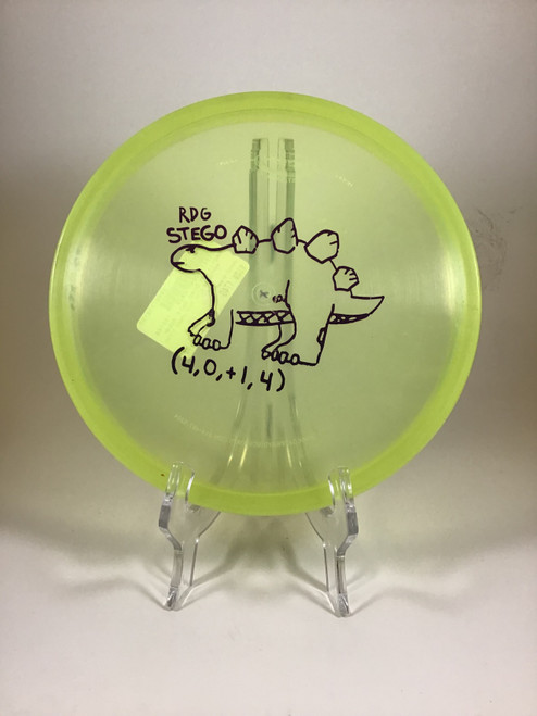 Vist Large View of Product Image Which is Used REPTILIAN DISC GOLF AMBER STEGO Disc Golf Mid Range Green 174g