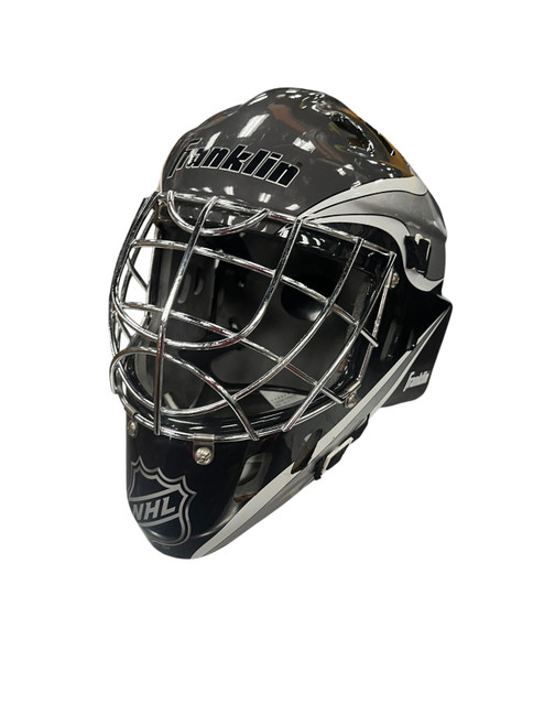 Vist Large View of Product Image Which is Used Franklin GOALIE HELMET Helmet Cage Combo Black MD