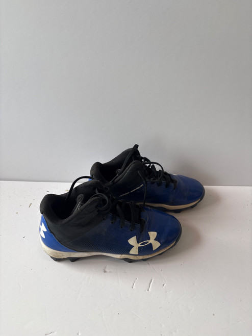 Vist Large View of Product Image Which is Used Under Armour LEAD OFF MID BB/SB Cleats Royal Blue Junior 02
