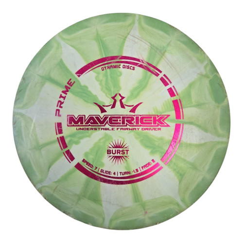 Vist Large View of Product Image Which is Used Dynamic Discs MAVERICK Disc Golf Driver Green 174g