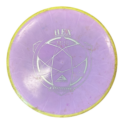Vist Large View of Product Image Which is Used Axiom HEX Disc Golf Mid Range Purple 179g