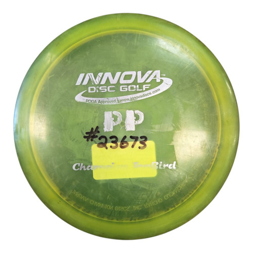 Vist Large View of Product Image Which is Used Innova TEEBIRD Disc Golf Driver Yellow 175g