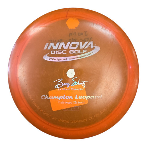 Vist Large View of Product Image Which is Used Innova LEOPARD Disc Golf Driver Orange 168g