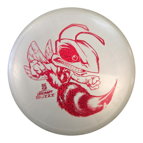 Vist Large View of Product Image Which is Used Discraft BUZZZ Disc Golf Mid Range White 177g