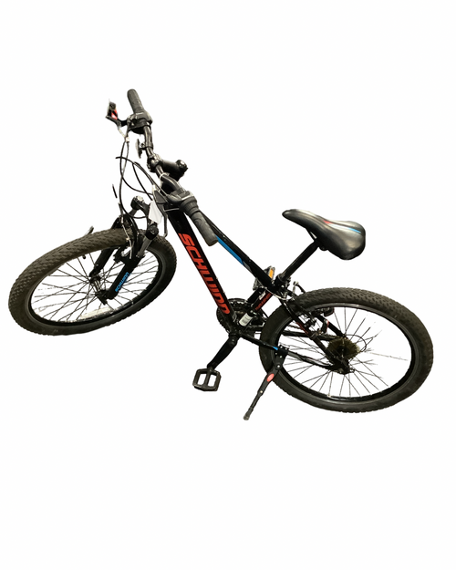 Vist Large View of Product Image Which is Used Schwinn THRASHER Mountain Bike Boys Black 24"