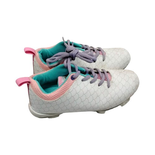 Vist Large View of Product Image Which is Used RIP-IT BB/SB Cleats White Junior 02.5