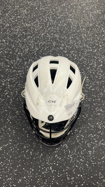 Vist Large View of Product Image Which is Used Cascade CS Lacrosse Helmet White One Size