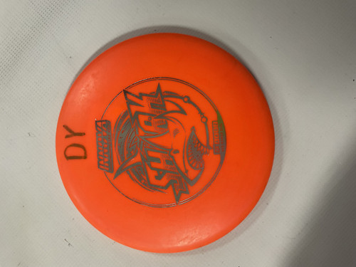Vist Large View of Product Image Which is Used Innova DX SHARK Disc Golf Mid Range Orange