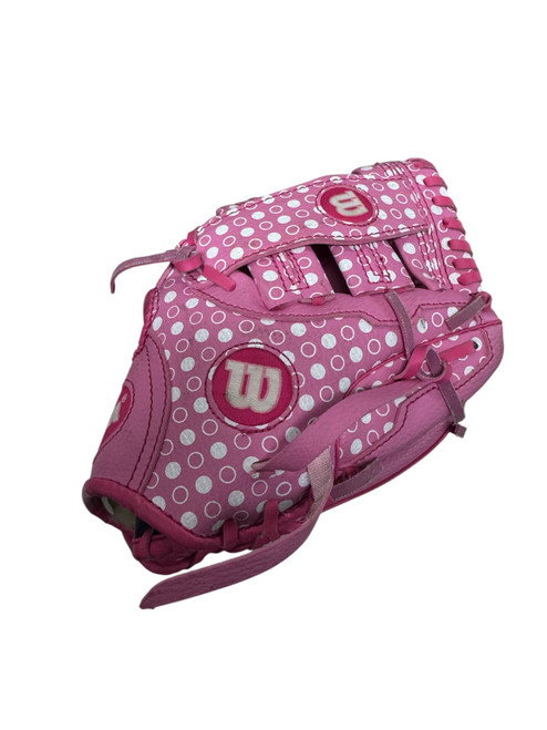 Vist Large View of Product Image Which is Used Wilson A300 BB/SB Glove RH Throw Pink 9 1/2"