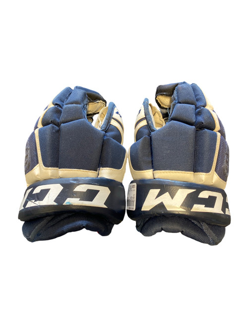 Vist Large View of Product Image Which is Used CCM CCM Junior Gloves Navy Blue 9"