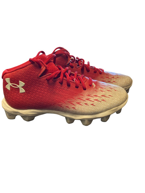 Vist Large View of Product Image Which is Used Under Armour BASEBALL BB/SB Cleats Black Junior 04.5