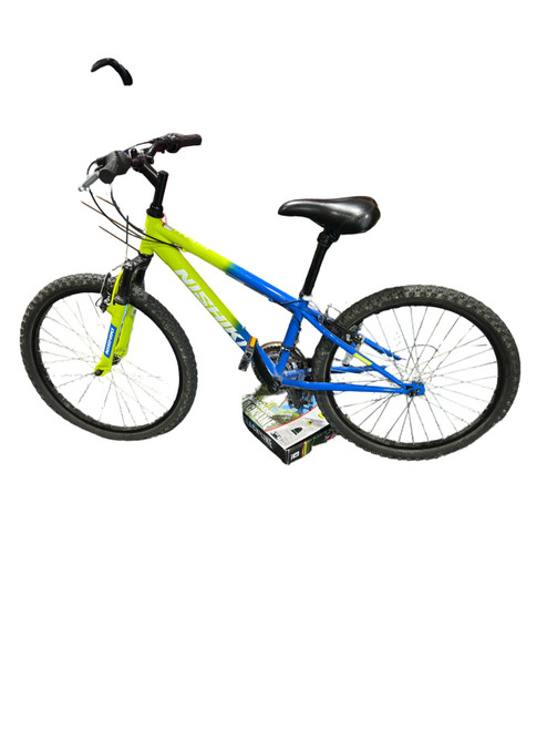 Vist Large View of Product Image Which is Used Nishiki PUEBLO Mountain Bike Boys Royal Blue 24"