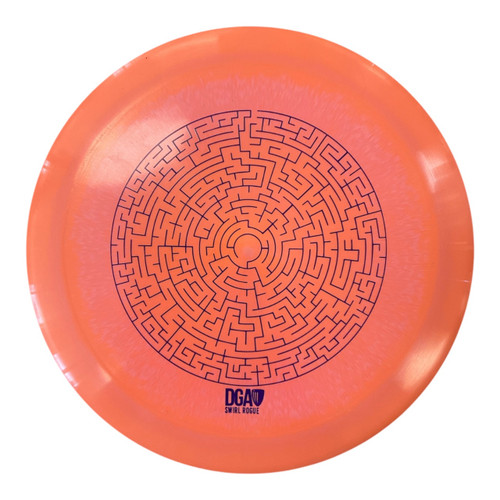 Vist Large View of Product Image Which is Used DGA ROGUE Disc Golf Driver Orange 166g
