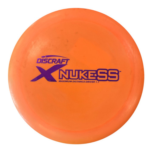 Vist Large View of Product Image Which is Used Discraft NUKE SS Disc Golf Driver Orange 167g