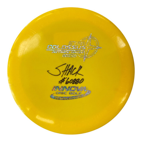 Vist Large View of Product Image Which is Used Innova COLOSSUS Disc Golf Driver Yellow 167g