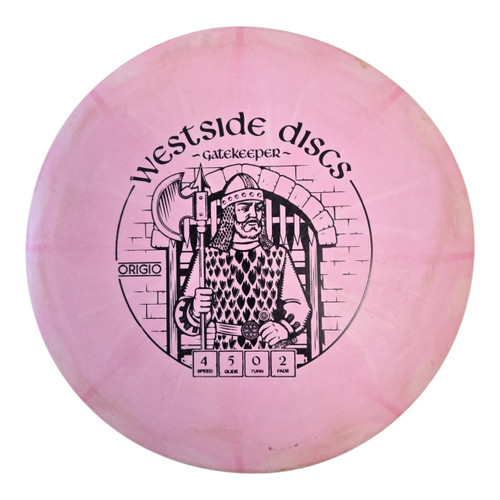 Vist Large View of Product Image Which is Used Westside GATEKEEPER Disc Golf Mid Range Pink 172g