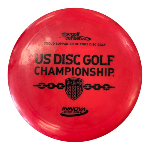 Vist Large View of Product Image Which is Used Innova TERN Disc Golf Driver Red 161g