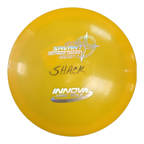 Vist Large View of Product Image Which is Used Innova SAVANT Disc Golf Driver Yellow 172g