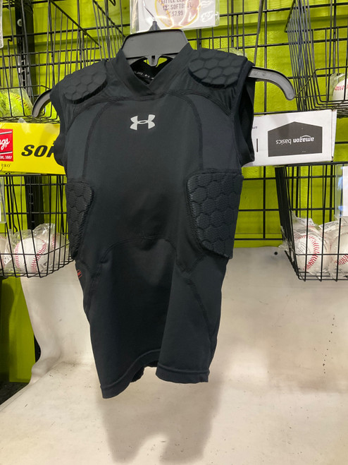 Vist Large View of Product Image Which is Used McDavid PADDED SHIRT YS FB Top Youth Black SM