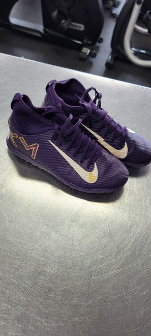 Vist Large View of Product Image Which is Used Nike Soccer Turf Shoes Purple Junior 03.5