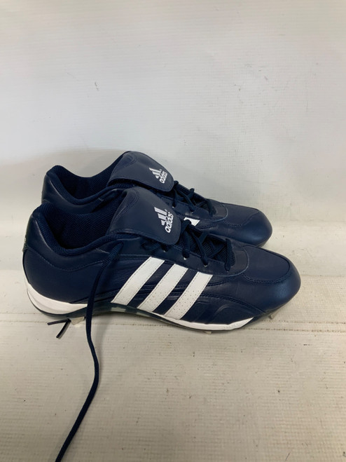 Vist Large View of Product Image Which is Used Adidas 3 STRIPE BB/SB Cleats Navy Blue Senior 11.5