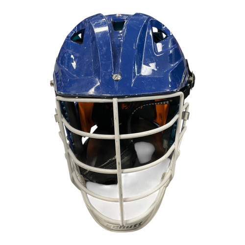 Vist Large View of Product Image Which is Used STX STALLION 600 Lacrosse Helmet Royal Blue One Size