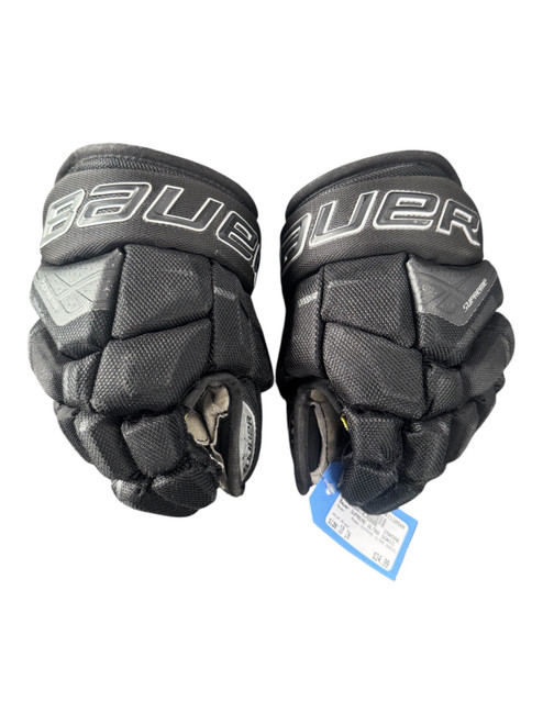 Vist Large View of Product Image Which is Used Bauer SUPREME ULTRA SONIC Junior Gloves Black 10"