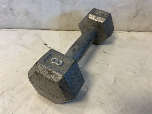 Vist Large View of Product Image Which is Used Hex Dumbbell Silver 8 lb