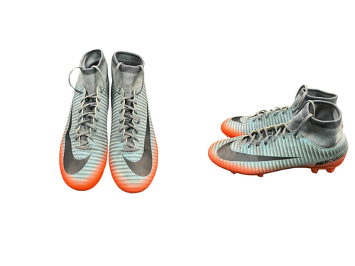 Vist Large View of Product Image Which is Used Nike MERCURIAL CR7 Soccer Cleats Grey Senior 10