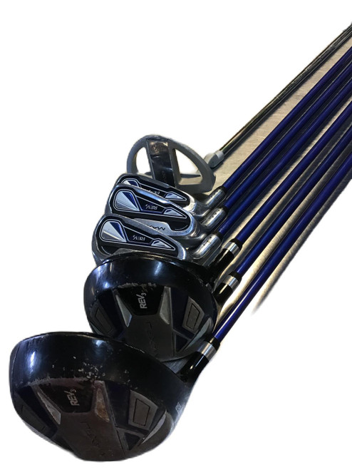 Vist Large View of Product Image Which is Used Maxfli REV 3 Jr Package Set RH Royal Blue 8 Piece