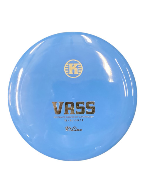 Vist Large View of Product Image Which is Used Kastaplast VASS Disc Golf Driver Royal Blue